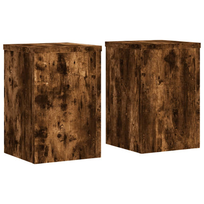 Supporti per Piante 2 pz Rovere 20x20x30 cm Legno Multistrato | homemem39