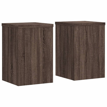 Supporti per Piante 2 pz Marrone 20x20x30 cm Legno Multistrato - homemem39