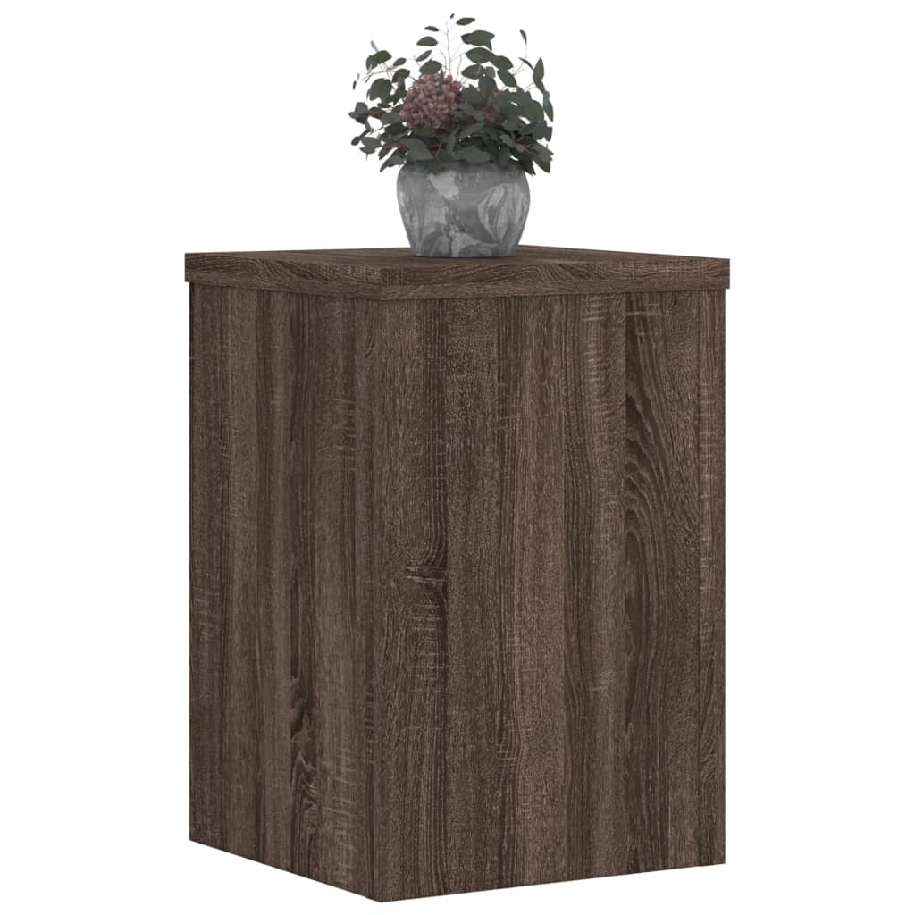 Supporti per Piante 2 pz Marrone 20x20x30 cm Legno Multistrato - homemem39