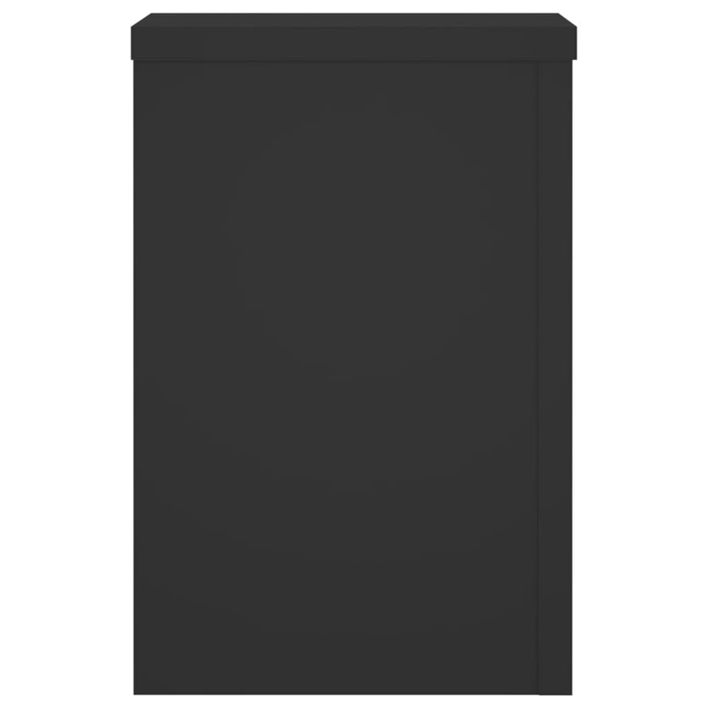 Supporti per Piante 2 pz Neri 25x25x35 cm Legno Multistrato - homemem39