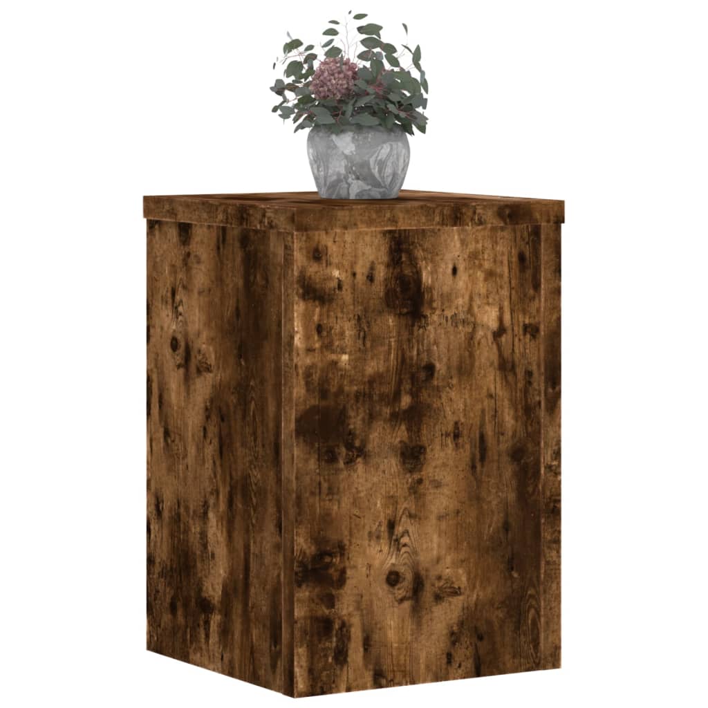 Supporti per Piante 2 pz Rovere 25x25x35 cm Legno Multistrato | homemem39