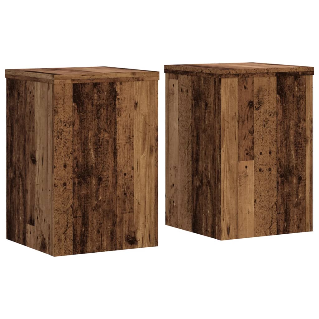 Supporti per Piante 2 pz Legno 25x25x35 cm Legno Multistrato | homemem39