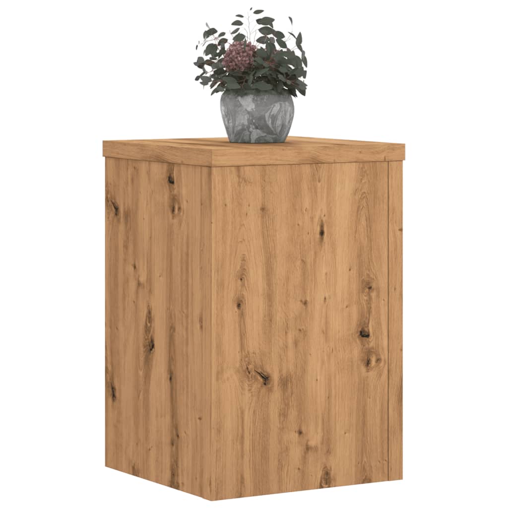 Supporti per Piante 2 pz Rovere 25x25x35 cm in Multistrato - homemem39