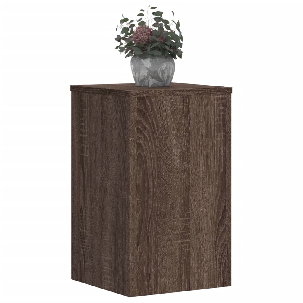 Supporti per Piante 2 pz Marrone 30x30x50 cm Legno Multistrato - homemem39