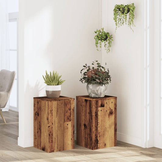 Supporti per Piante 2 pz Legno 30x30x50 cm Legno Multistrato - homemem39