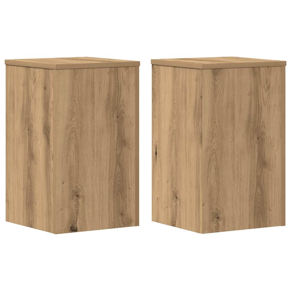 Supporti per Piante 2 pz Rovere 30x30x50 cm in Multistrato | homemem39