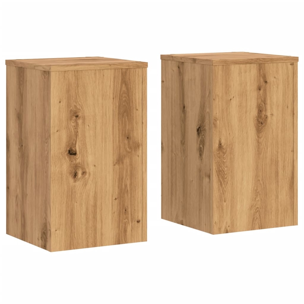 Supporti per Piante 2 pz Rovere 30x30x50 cm in Multistrato - homemem39