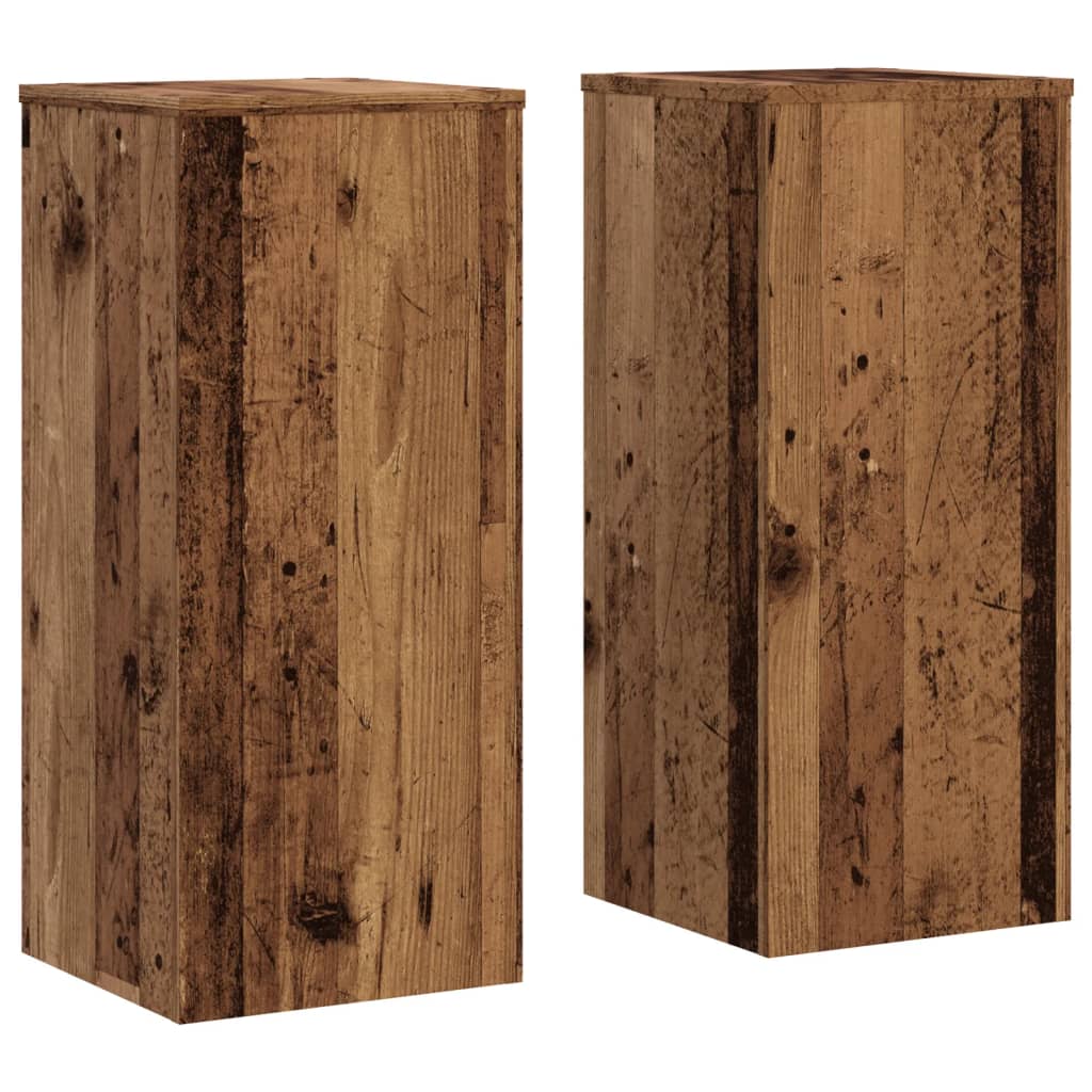 Supporti per Piante 2 pz Legno 30x30x70 cm Legno Multistrato - homemem39