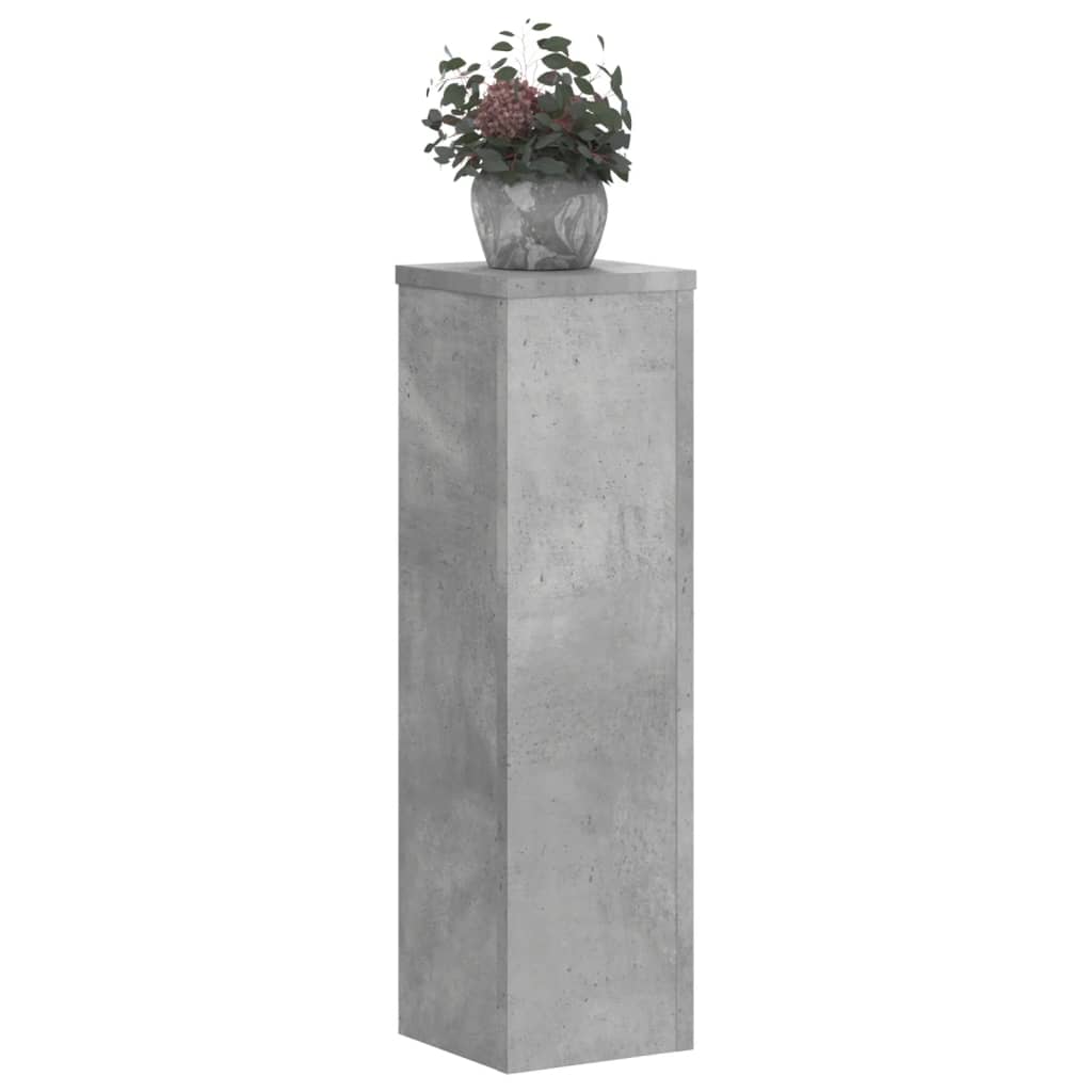 Supporti per Piante 2 pz Grigio 17x17x60 cm Legno Multistrato - homemem39