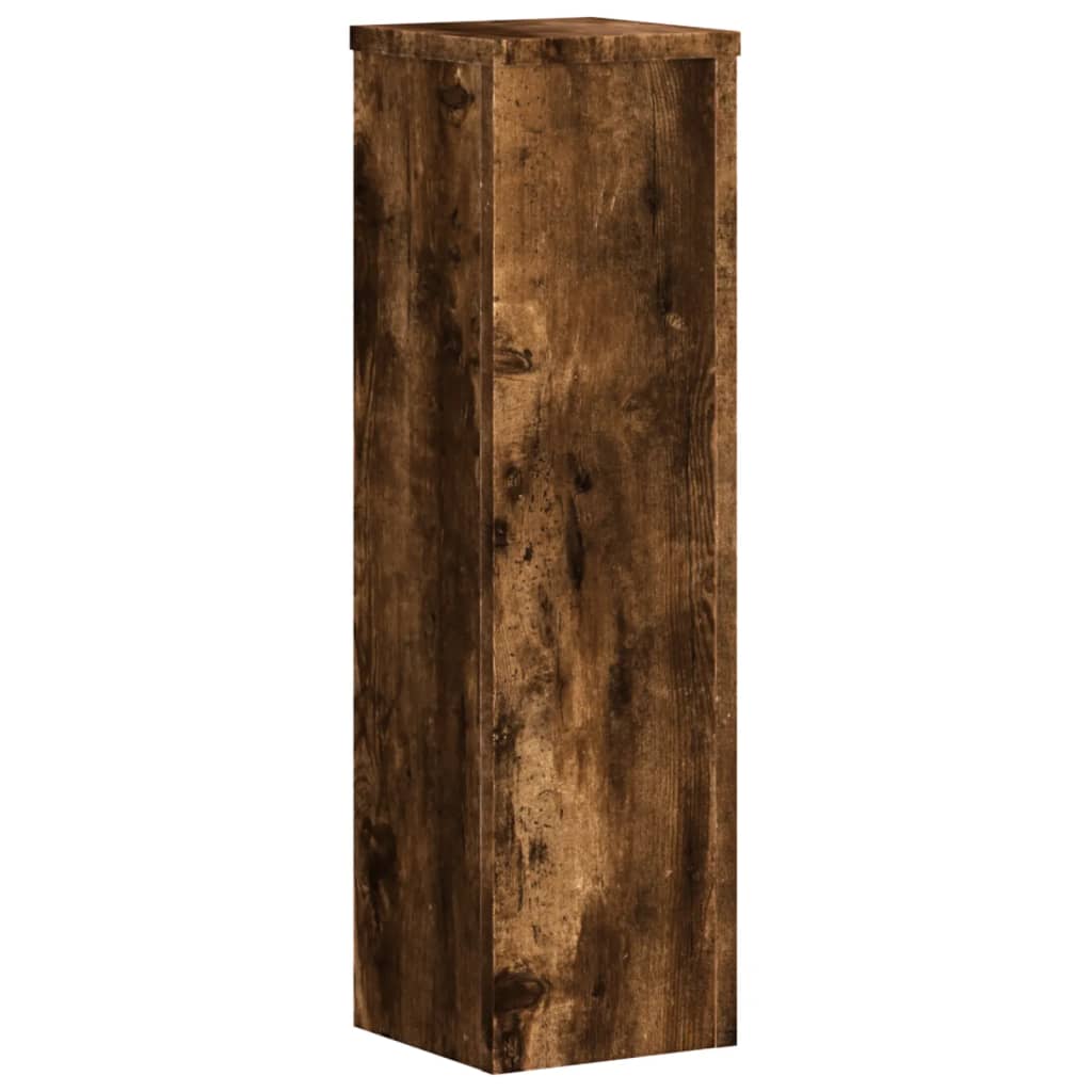 Supporti per Piante 2 pz Rovere 17x17x60 cm Legno Multistrato - homemem39