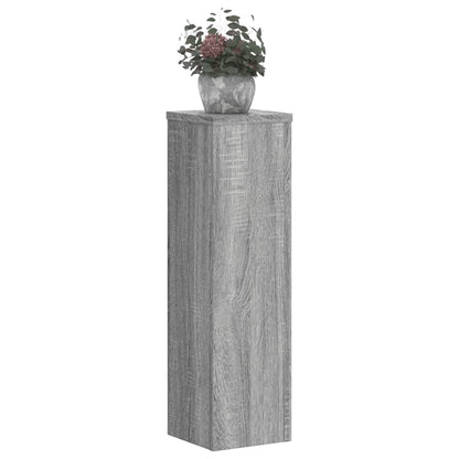 Supporti per Piante 2 pz Grigio 17x17x60 cm in Multistrato - homemem39