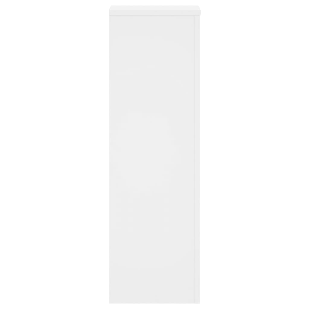 Supporti per Piante 2 pz Bianchi 25x25x80 cm Legno Multistrato | homemem39