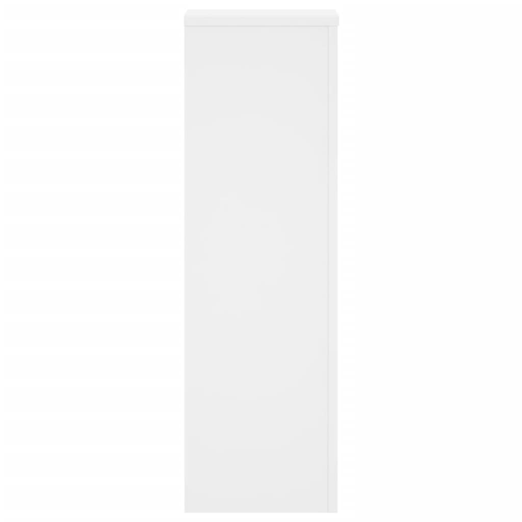 Supporti per Piante 2 pz Bianchi 25x25x80 cm Legno Multistrato | homemem39