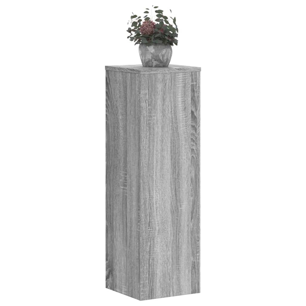 Supporti per Piante 2 pz Grigio 25x25x80 cm in Multistrato - homemem39