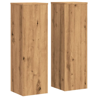 Supporti per Piante 2 pz Rovere 25x25x80 cm in Multistrato - homemem39