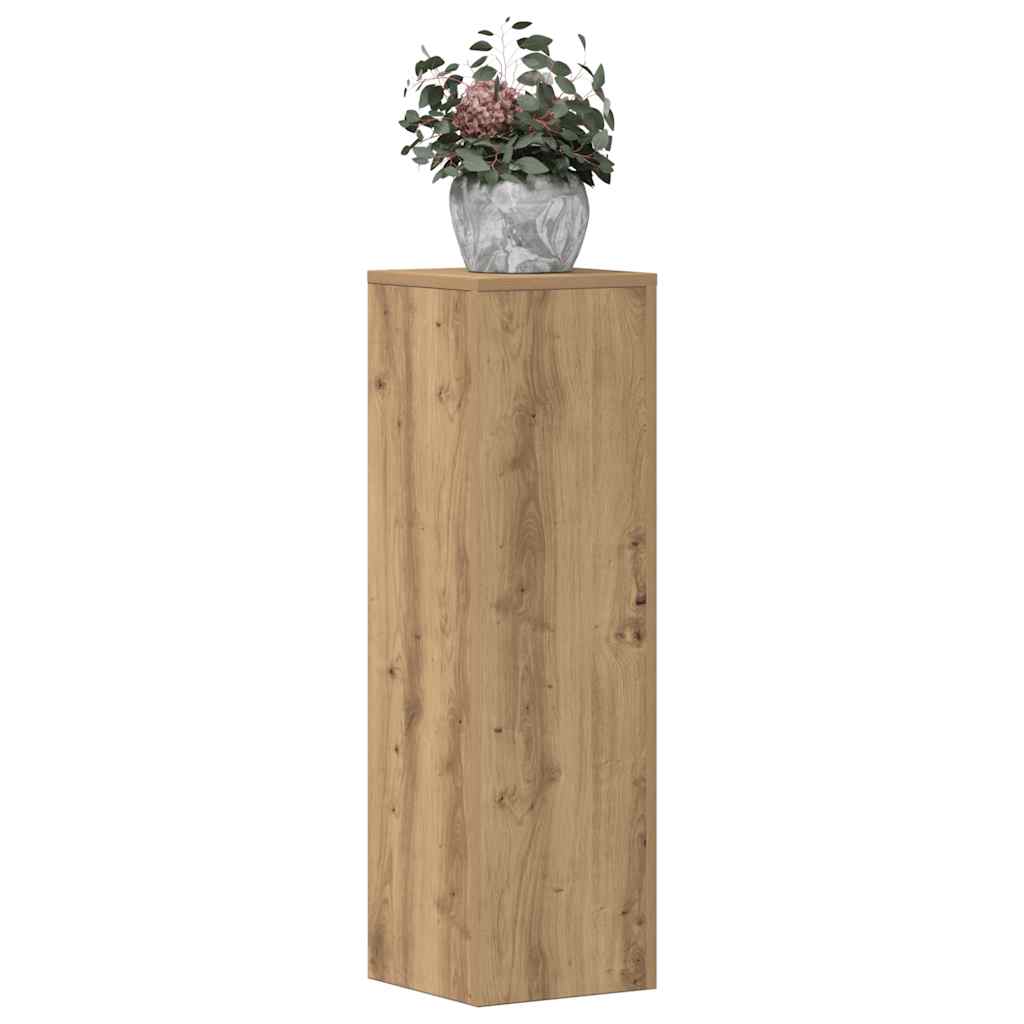 Supporti per Piante 2 pz Rovere 25x25x80 cm in Multistrato | homemem39