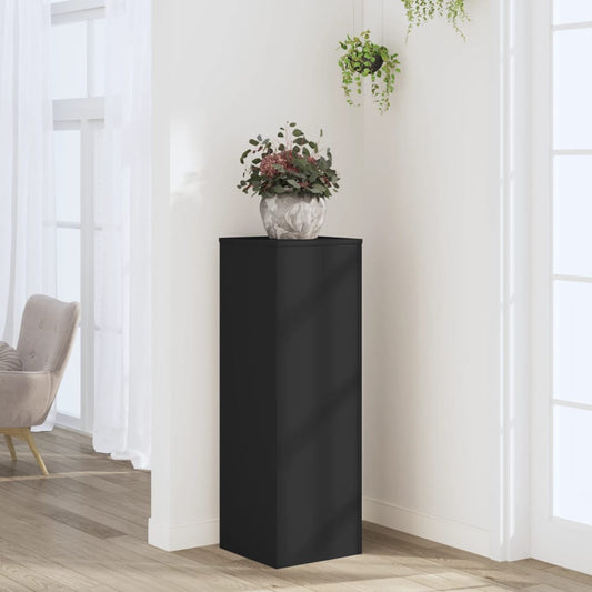 Supporto per Piante Nero 33x33x100 cm in Truciolare - homemem39
