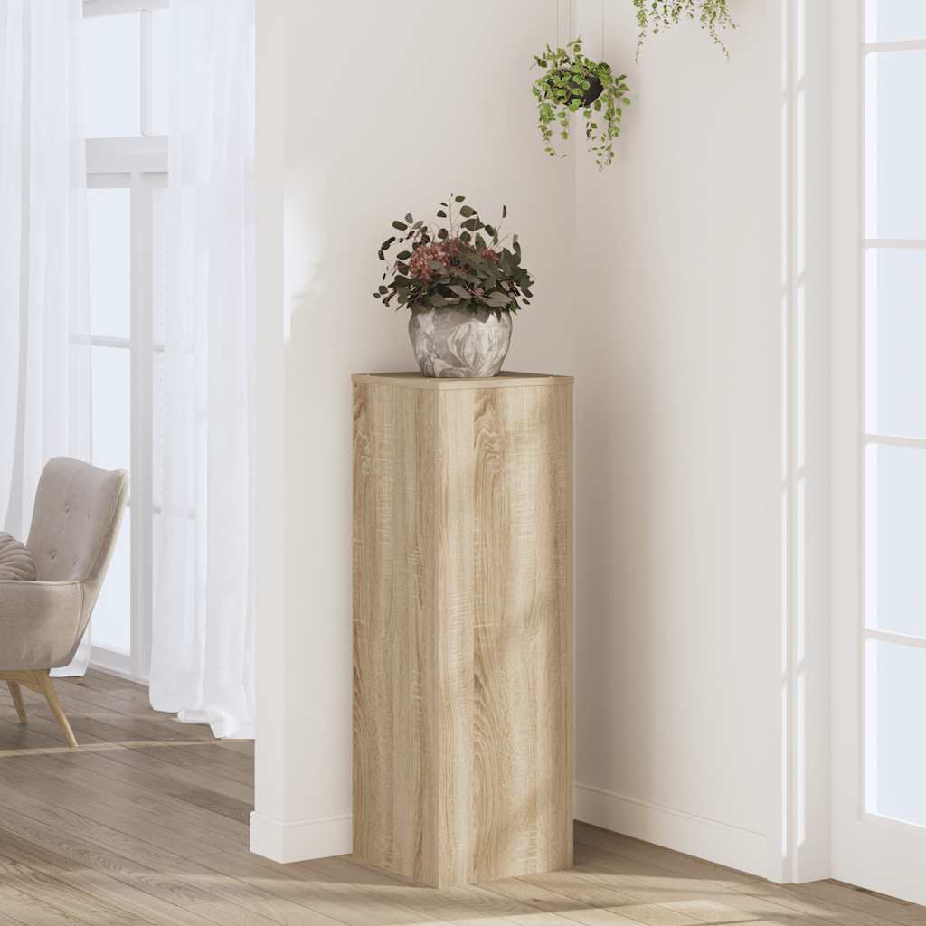 Supporto per Piante Rovere Sonoma 33x33x100cm Legno Multistrato | homemem39
