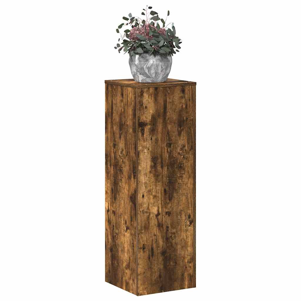 Supporto per Piante Rovere Fumo 33x33x100 cm in Truciolato | homemem39