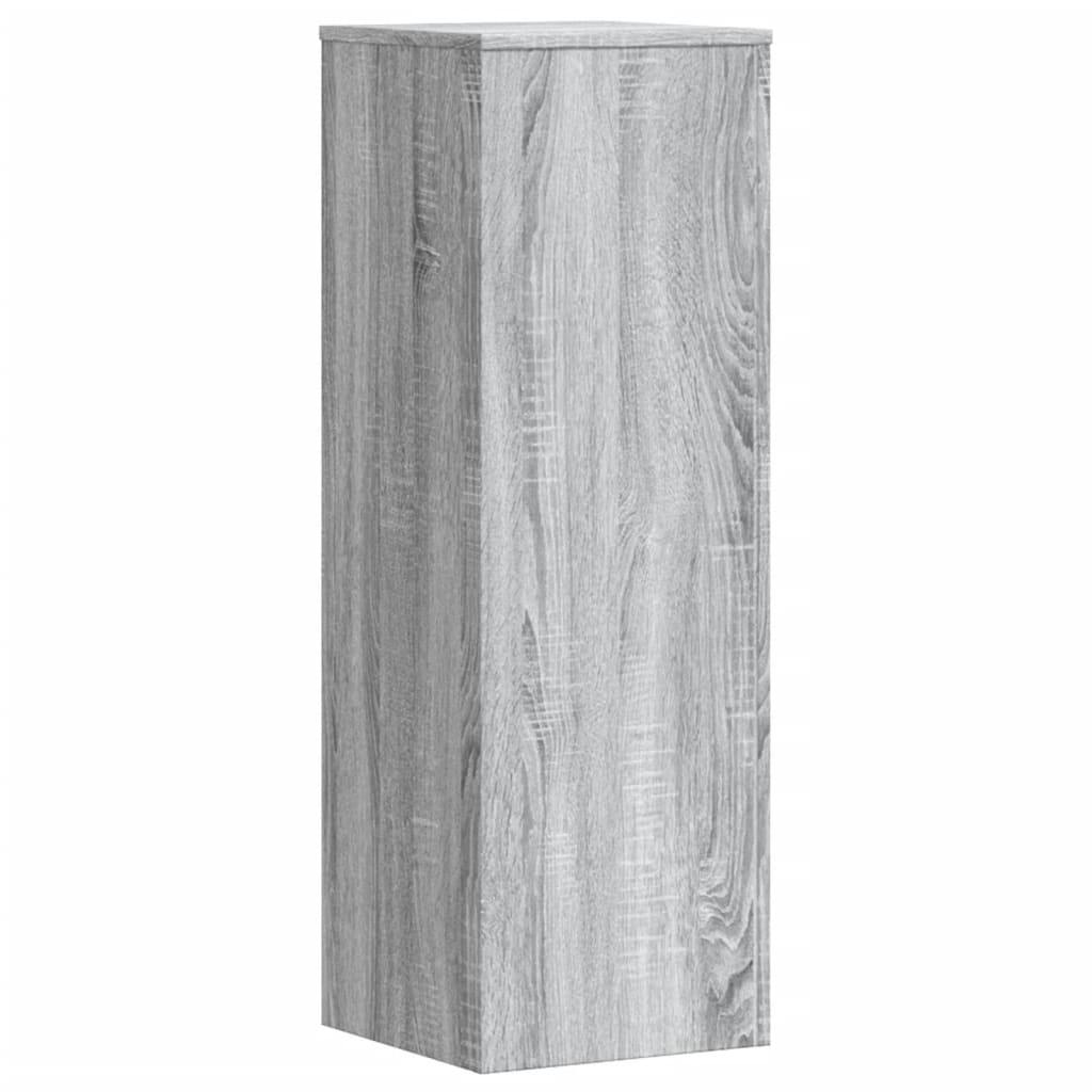 Supporto per Piante Grigio Sonoma 33x33x100 cm in Truciolato - homemem39