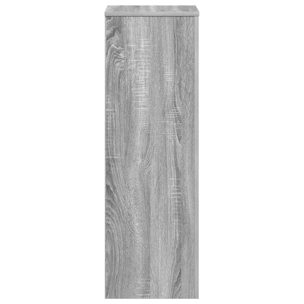 Supporto per Piante Grigio Sonoma 33x33x100 cm in Truciolato | homemem39