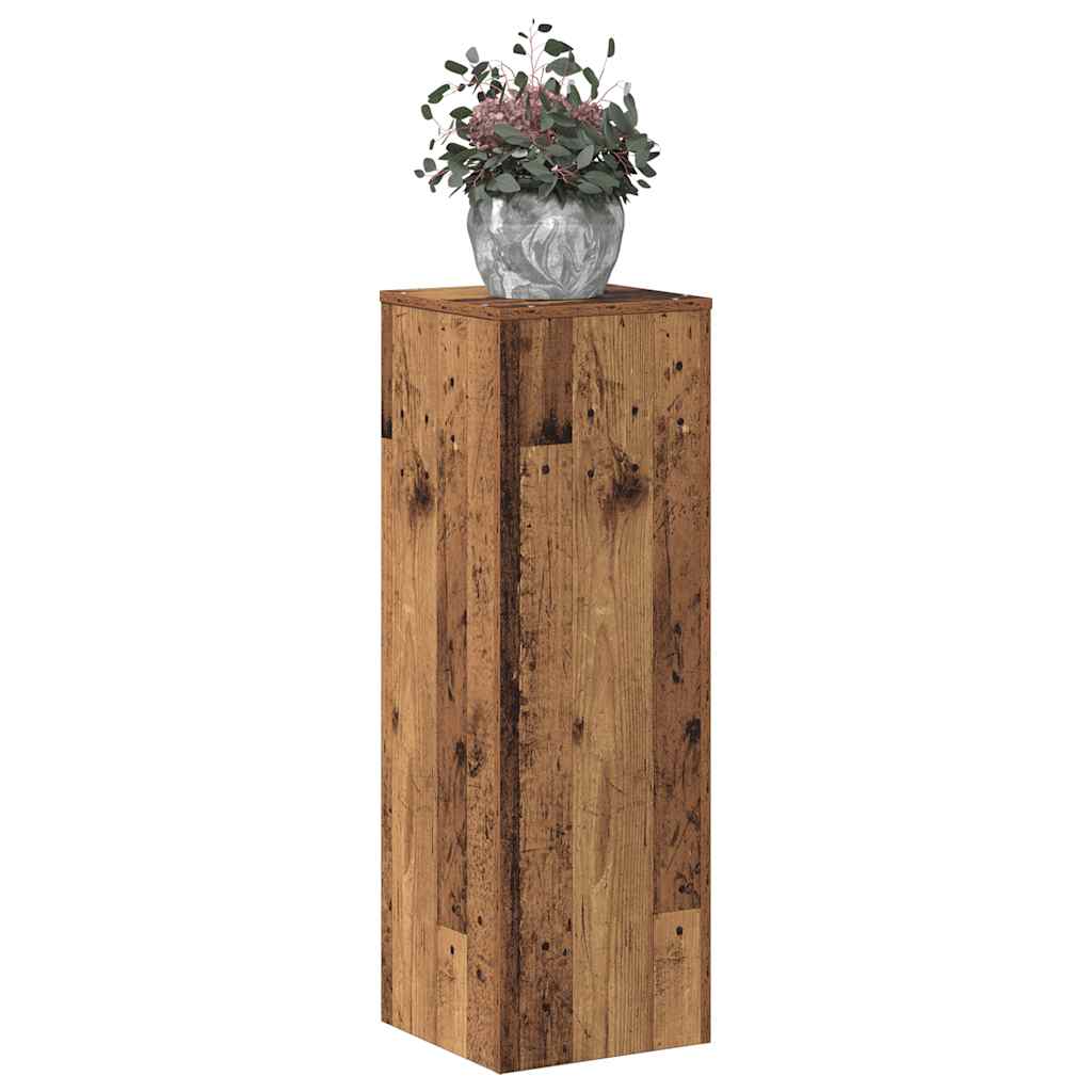 Supporto per Piante Legno Vecchio 33x33x100 cm in Truciolato | homemem39