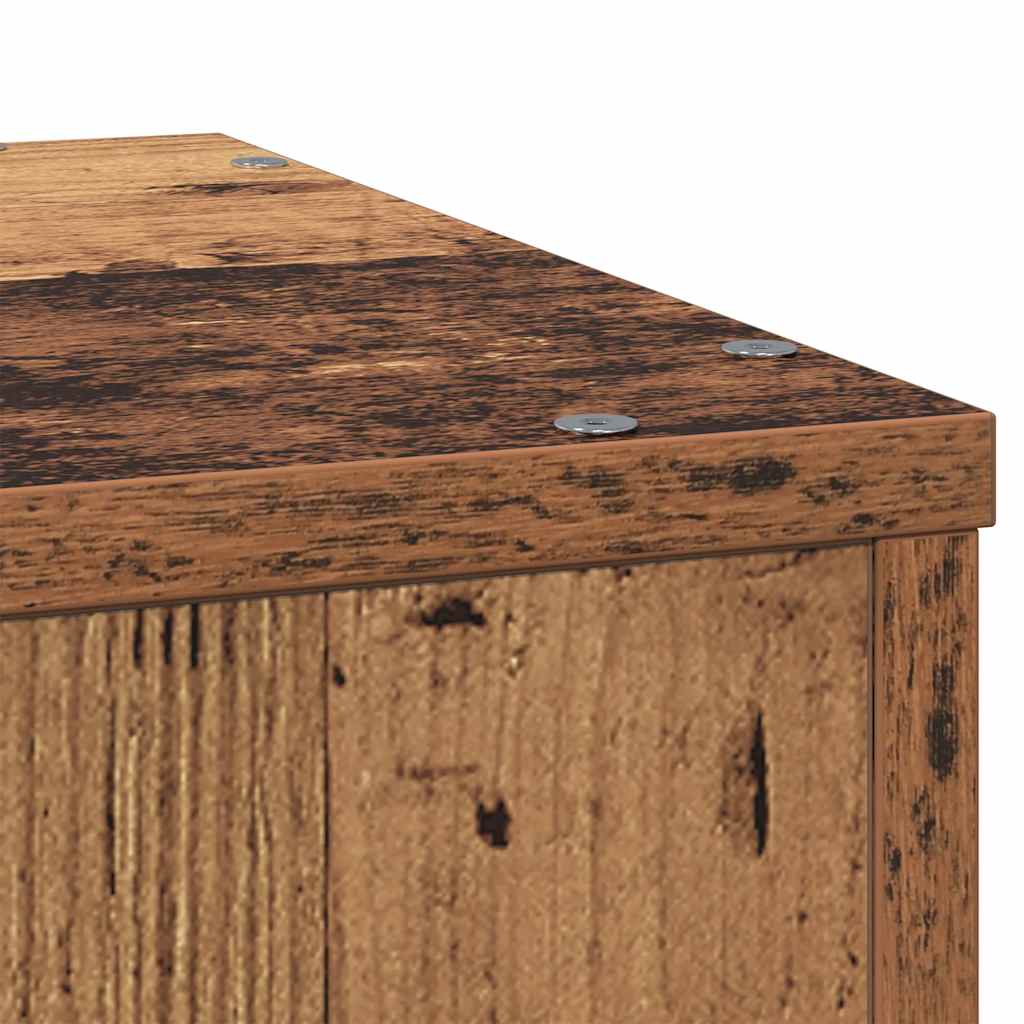 Supporto per Piante Legno Vecchio 33x33x100 cm in Truciolato | homemem39