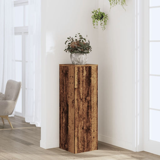Supporto per Piante Legno Vecchio 33x33x100 cm in Truciolato - homemem39