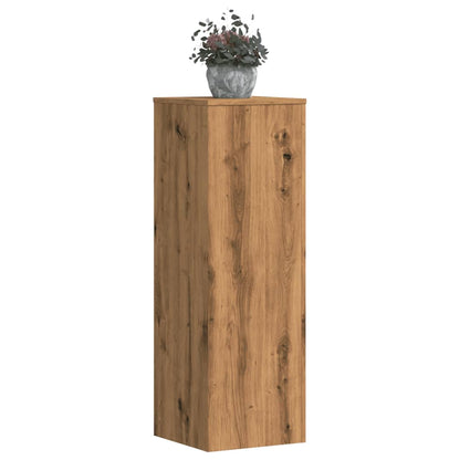 Supporto per Piante Rovere Artigianale 33x33x100 cm Truciolato - homemem39