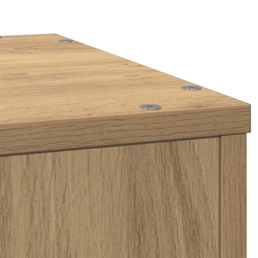 Supporto per Piante Rovere Artigianale 33x33x100 cm Truciolato | homemem39
