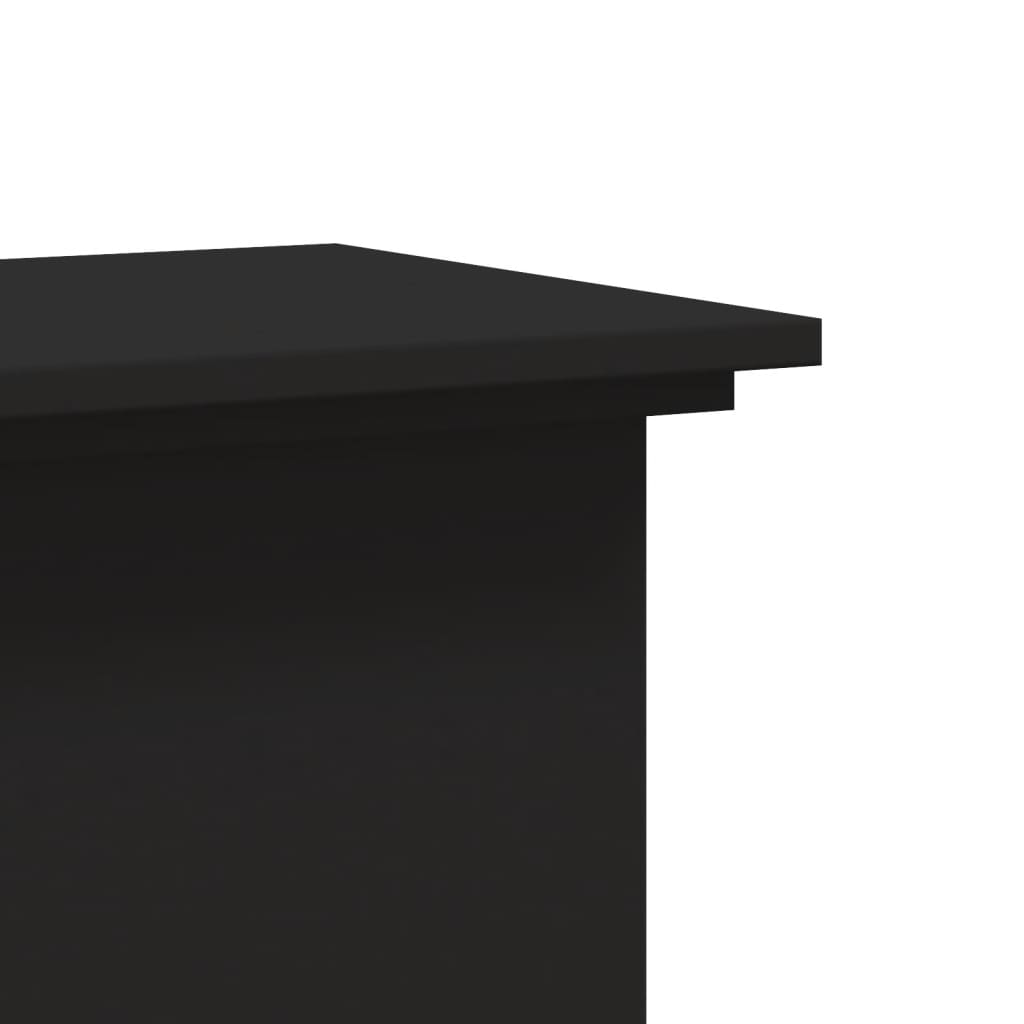 Supporto per Piante Nero 33x33x60 cm in Truciolato - homemem39