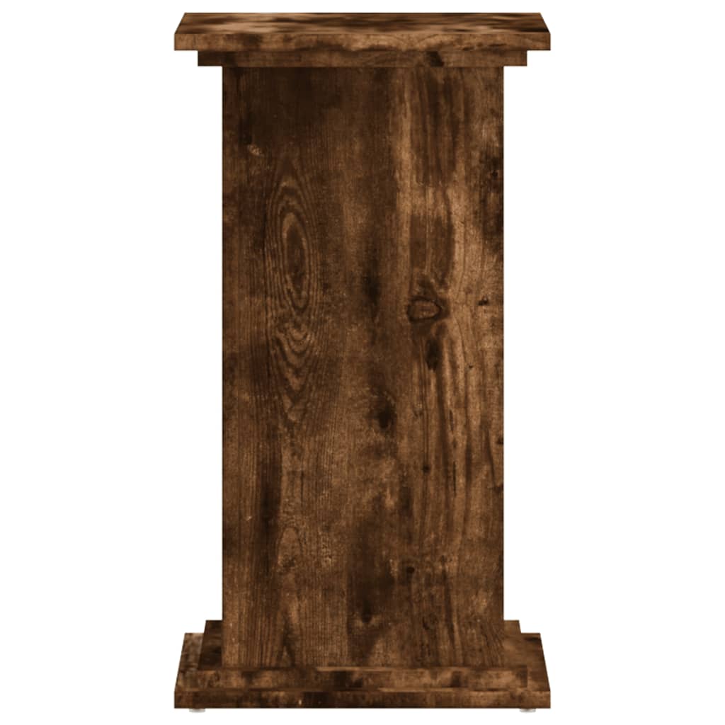 Supporto per Piante Rovere Fumo 33x33x60 cm Legno Multistrato - homemem39