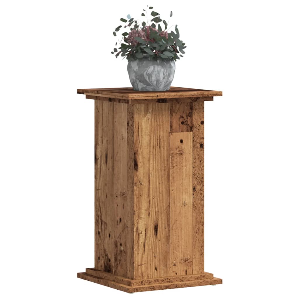 Supporto per Piante Legno Vecchio 33x33x60 cm Legno Multistrato - homemem39