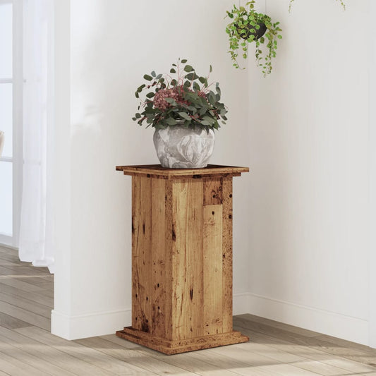 Supporto per Piante Legno Vecchio 33x33x60 cm Legno Multistrato - homemem39