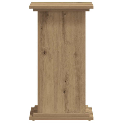 Supporto per Piante Rovere Artigianale 33x33x60 cm Truciolato