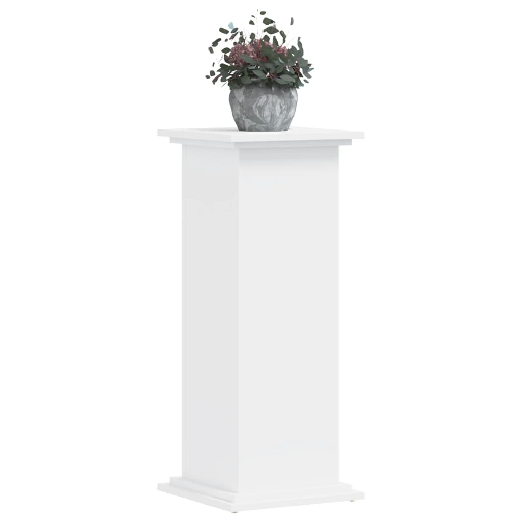 Supporto per Piante Bianco 33x33x80 cm in Legno Multistrato | homemem39