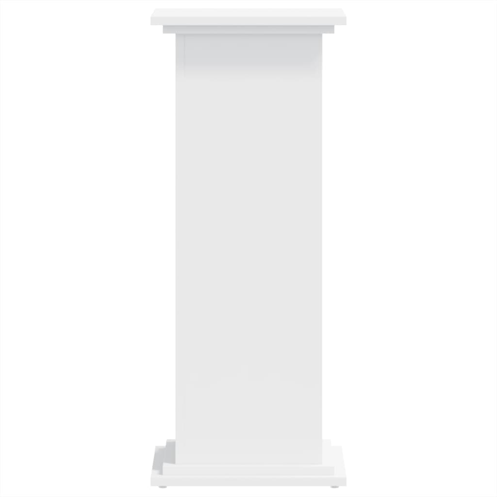 Supporto per Piante Bianco 33x33x80 cm in Legno Multistrato | homemem39
