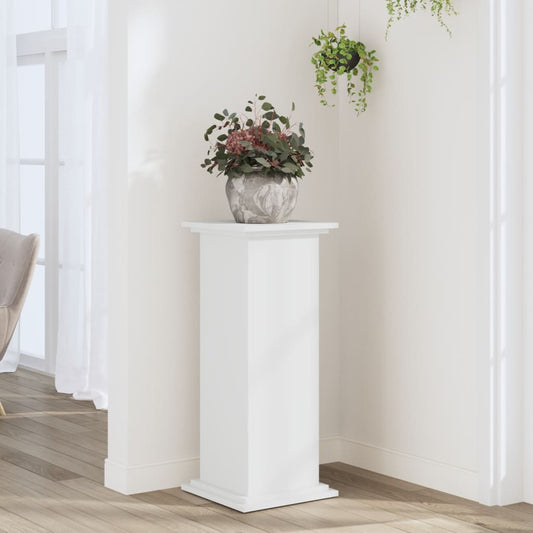 Supporto per Piante Bianco 33x33x80 cm in Legno Multistrato - homemem39