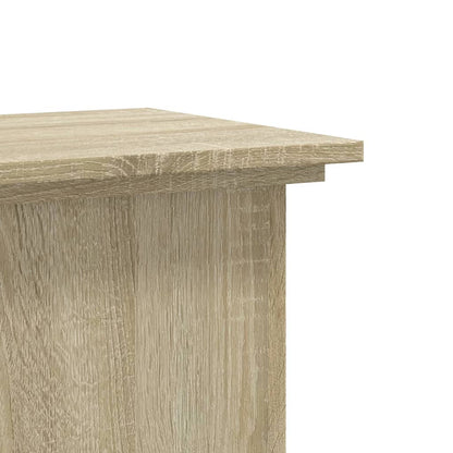 Supporto per Piante Rovere Sonoma 33x33x80 cm Legno Multistrato - homemem39