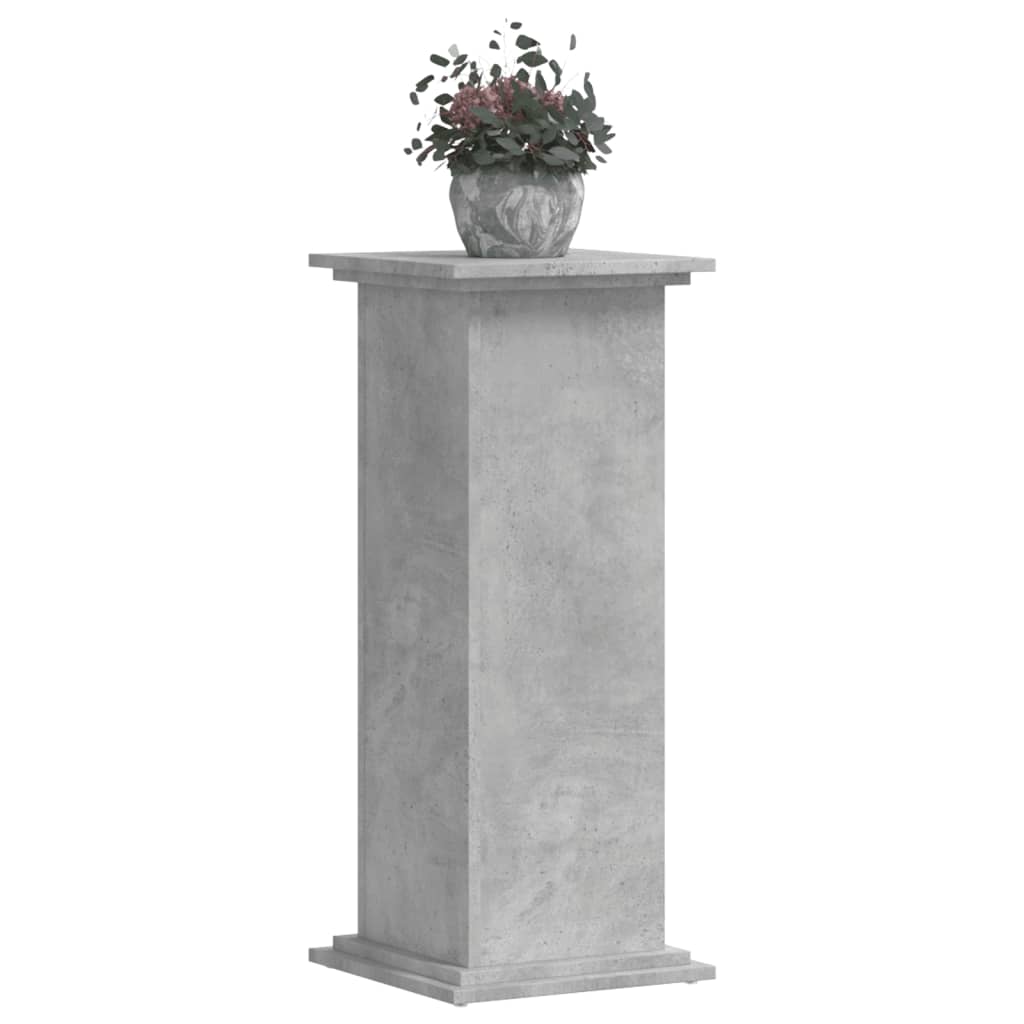 Supporto per Piante Grigio 33x33x80 cm in Legno Multistrato - homemem39