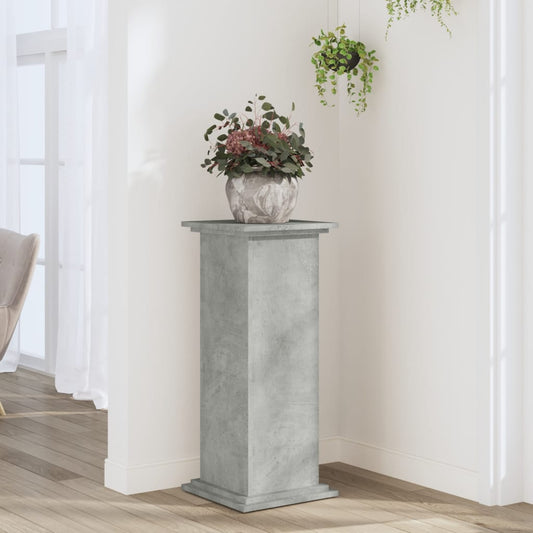 Supporto per Piante Grigio 33x33x80 cm in Legno Multistrato - homemem39