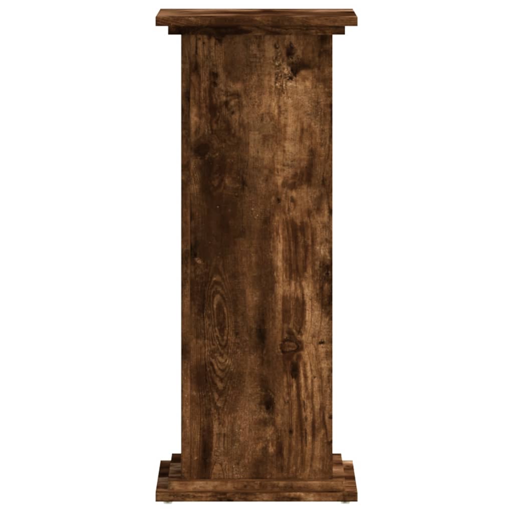 Supporto per Piante Rovere Fumo 33x33x80 cm Legno Multistrato | homemem39