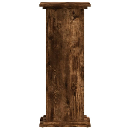Supporto per Piante Rovere Fumo 33x33x80 cm Legno Multistrato | homemem39
