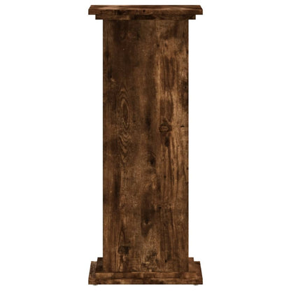Supporto per Piante Rovere Fumo 33x33x80 cm Legno Multistrato | homemem39