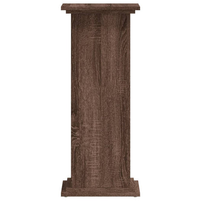 Supporto per Piante Rovere Marrone 33x33x80cm Legno Multistrato | homemem39