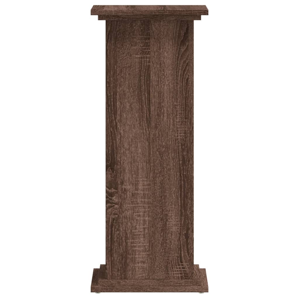 Supporto per Piante Rovere Marrone 33x33x80cm Legno Multistrato - homemem39