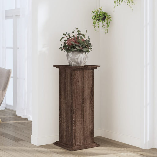Supporto per Piante Rovere Marrone 33x33x80cm Legno Multistrato - homemem39