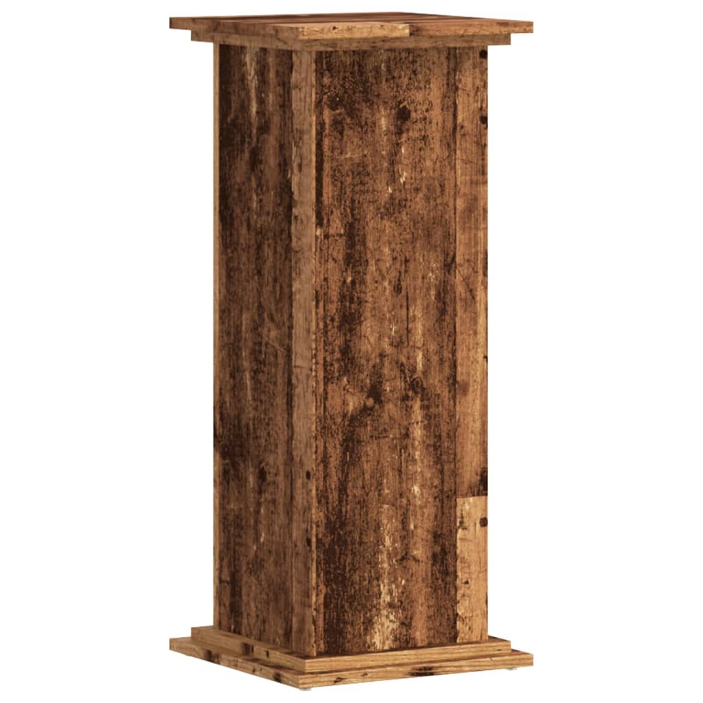 Supporto per Piante Legno Vecchio 33x33x80 cm Legno Multistrato | homemem39