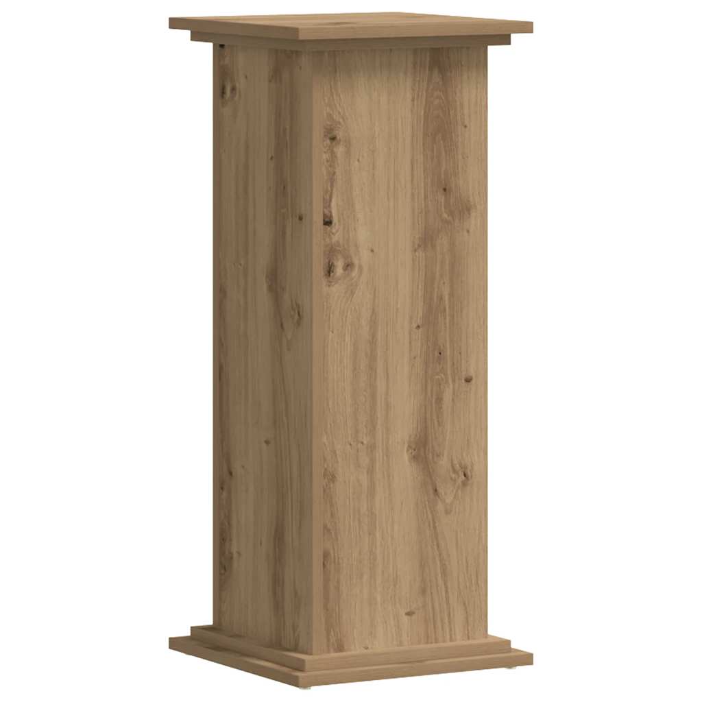 Supporto per Piante Rovere Artigianale 33x33x80 cm Multistrato | homemem39