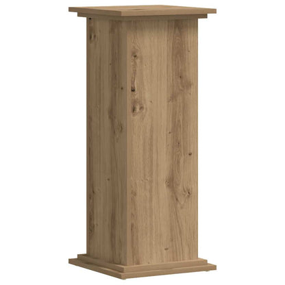Supporto per Piante Rovere Artigianale 33x33x80 cm Multistrato | homemem39